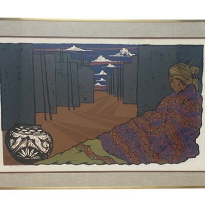 Colcha y Olla Serigraph