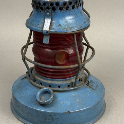 Handlan No 57 Blue Railroad Lantern