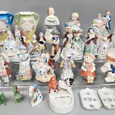 Assortment of Porcelain Ceramic & Glass Figurines