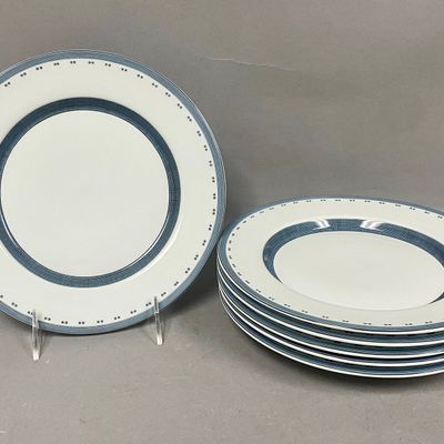 Dansk Gridworks Porcelain Dinner Plates