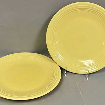 Homer Laughlin Yellow Fiesta Dinner Plates