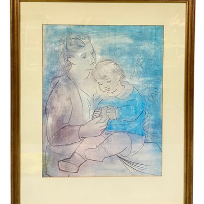 Picasso Mother & Child Framed Offset Lithograph