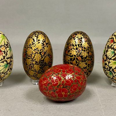 Kashmiri Papier-Mache Decorative Eggs