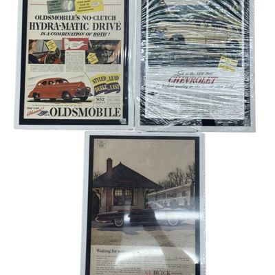 Trio of GM Automotive Magazine Advertisements