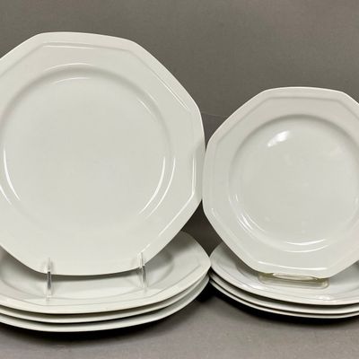Savoir Vivre Maison Blanche Porcelain Octagonal Plates