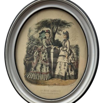 Anaïs Toudouze La Mode Illustrée Framed Fashion Plate