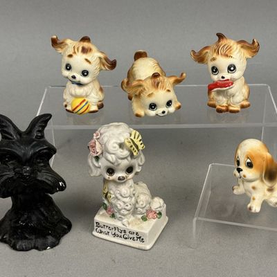 Josef Originals Porcelain Poodle & Assorted Ceramic Dogs