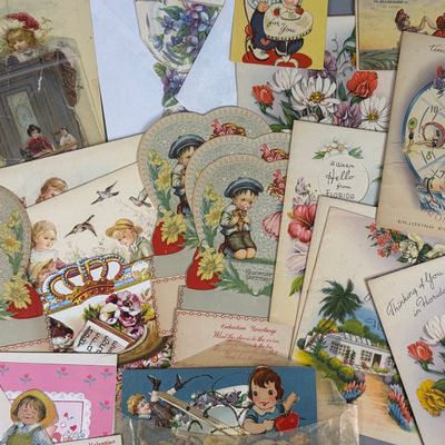 Collection of Early 20th Century Postcards & Valentines