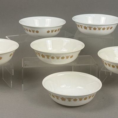 Corelle Butterfly Gold Vitrelle Serving Bowls