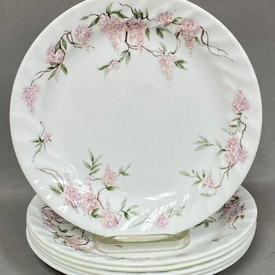 Corelle Wisteria Vitrelle Glass Plates