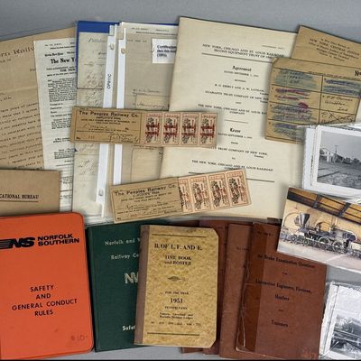Vintage Railroad Ephemera Collection and Photographs