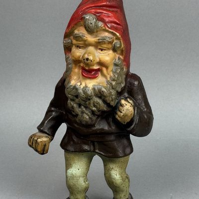 Dick Bros Inc Cast Iron Gnome Doorstop