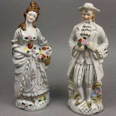 Japan Porcelain Gallant Style Figurines