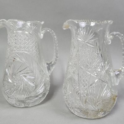 American Brilliant Cut Glass Pitchers