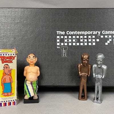 LRH Enterprises Chess-72 Game & Tricky Dick Novelty