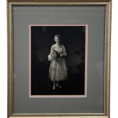 Hand-Colored Silver Gelatin Debutante Portrait