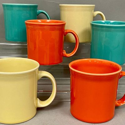 6 Fiesta Ceramic Java Mugs