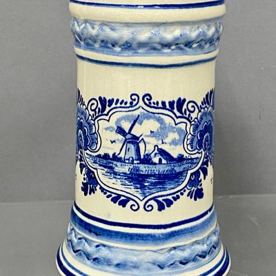 Holland Hand-Painted Blue Delft Tankard