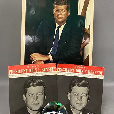 John F. Kennedy Bachrach Portrait & Memorial Memorabilia