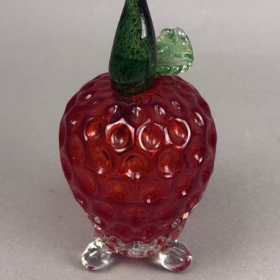 Blenko Goolies Red Art Glass Strawberry