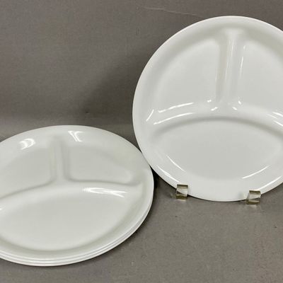 Corelle Winter Frost White Divided Luncheon Plates