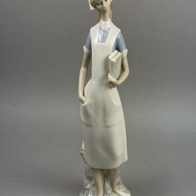 Lladro Porcelain Nurse Figurine