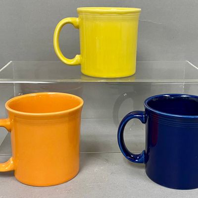 3 Fiesta Ceramic Java Mugs