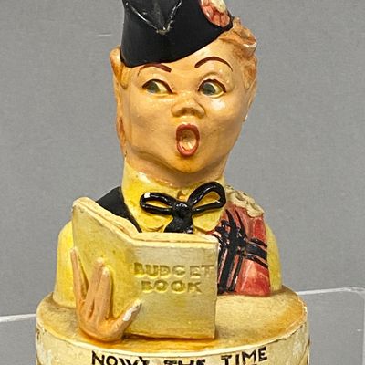 1952 Baston Jell-O Advertising Chalkware Bust
