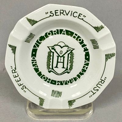 Victoria Hotel Amsterdam Ceramic Ashtray