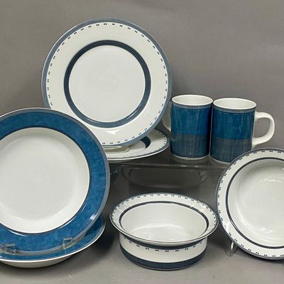 8-Piece Dansk Gridworks Porcelain Dinnerware Service