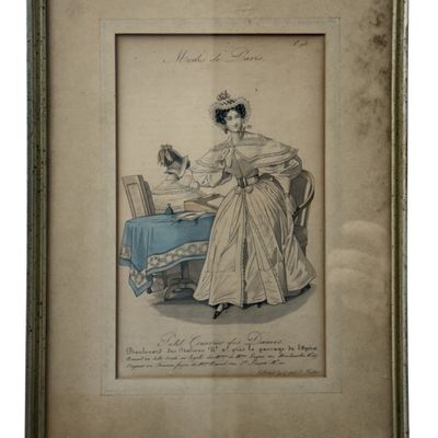 Petit Courrier des Dames Hand-Colored Fashion Plate