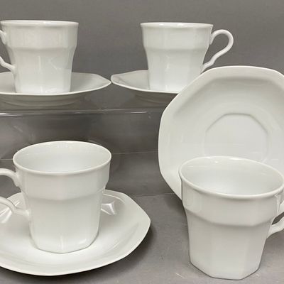 Savoir Vivre Maison Blanche Fine China Cups & Saucers