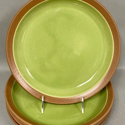 Dansk BLT Pottery Green Dinner Plates