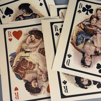 8 Old Florentine Designs Erotic Playing Card Reproductions