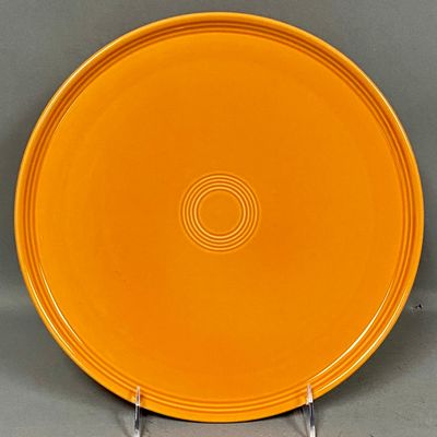 Homer Laughlin Butterscotch Fiesta Chop Plate
