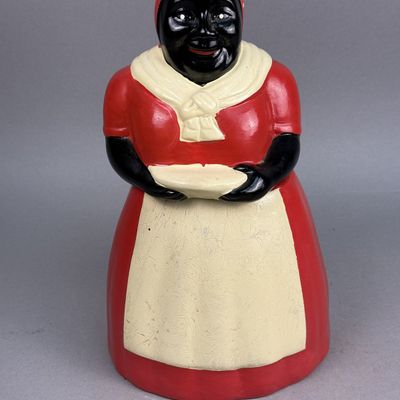 Earthenware Cold Painted Mammy Cookie Jar