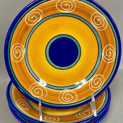 Pier 1 Italian Swirl Earthenware Salad Plates