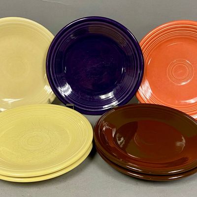 Seven Homer Laughlin Fiesta Ceramic Plates