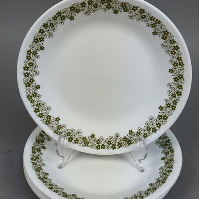 Corelle Spring Blossom Green Vitrelle Bread Plates