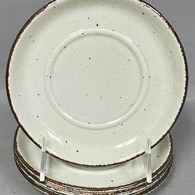 Midwinter Stonehenge Creation Stoneware Saucers