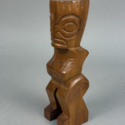 Philippine Carved Wood Tiki Sculpture
