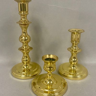 Baldwin Brass Graduated Candlesticks