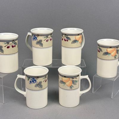 Mikasa Intaglio Garden Harvest Earthenware Mugs