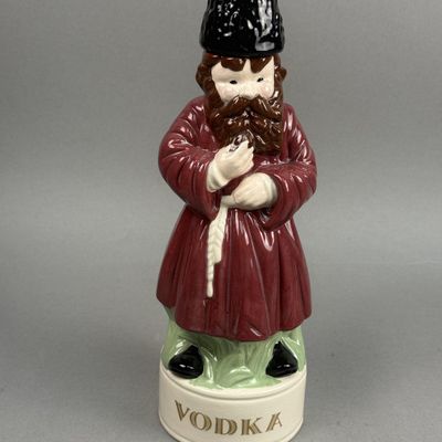 a&J Ceramics Ceramic Russian Man Vodka Decanter