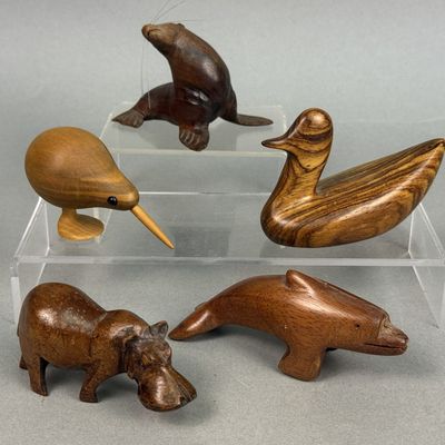 Ivar Zapp Cocobolo & New Zealand Beech Animal Figurines