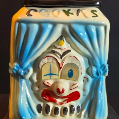 "Clown On Stage" Flasher Cookie Jar