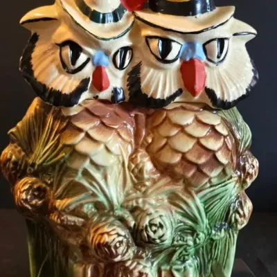 McCoy Mr & Mrs Owl Cookie Jar