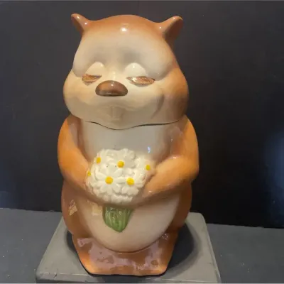 Metlox “Bucky Beaver” Cookie Jar