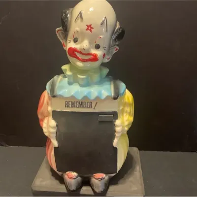 “Chalkboard Clown” Cookie Jar