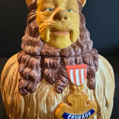 Cowardly Lion Cookie Jar